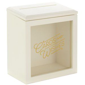 Hallmark Cards and Wishes Wooden Wedding Card Box